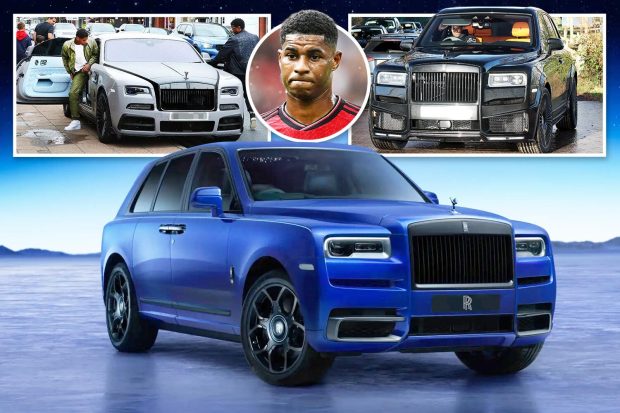 Manchester United star, Marcus Rashford ‘splashes out £600K on a third Rolls Royce’ with his car collection now worth an eye-watering £3M