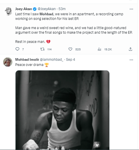 Olamide, Iyanya, Dotun, others express shock over news of Nigerian rapper, Mohbad