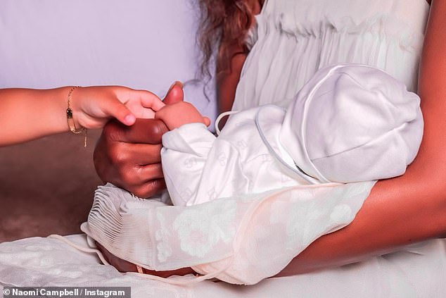 Supermodel Naomi Campbell reveals her two-year-old daughter has already picked up her mom