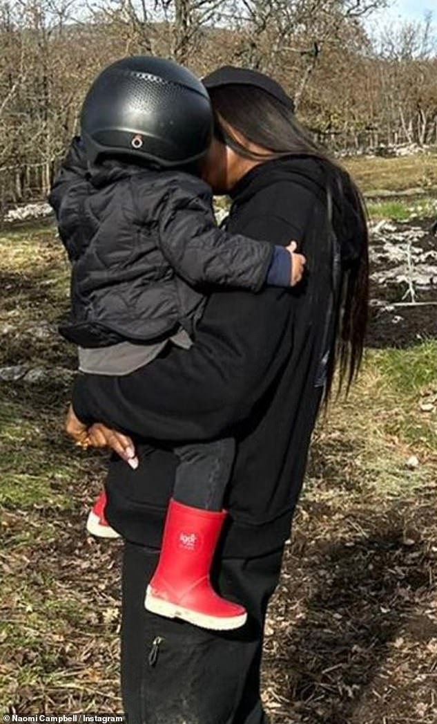 Supermodel Naomi Campbell reveals her two-year-old daughter has already picked up her mom