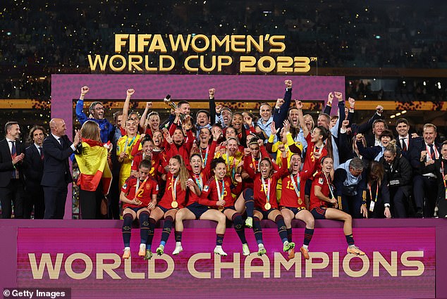 Spain’s Women’s World Cup winners ‘confirm that they will not play for their national side’ following Luis Rubiales kissing Jenni Hermoso