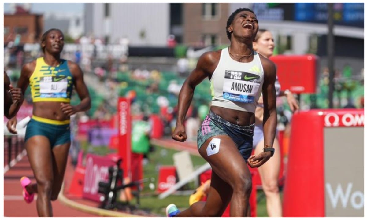 Tobi Amusan makes history as she wins third consecutive Diamond League title