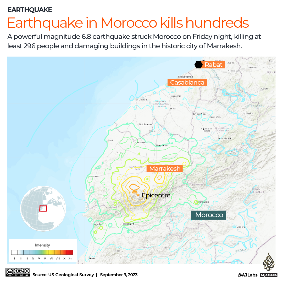 Powerful earthquake strikes Morocco, killing 296 people (video)