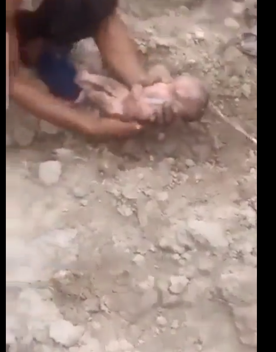 Update: New born baby dug out of the ground as over 2000 are people confirmed dead from rare Earthquake in Morocco (videos)