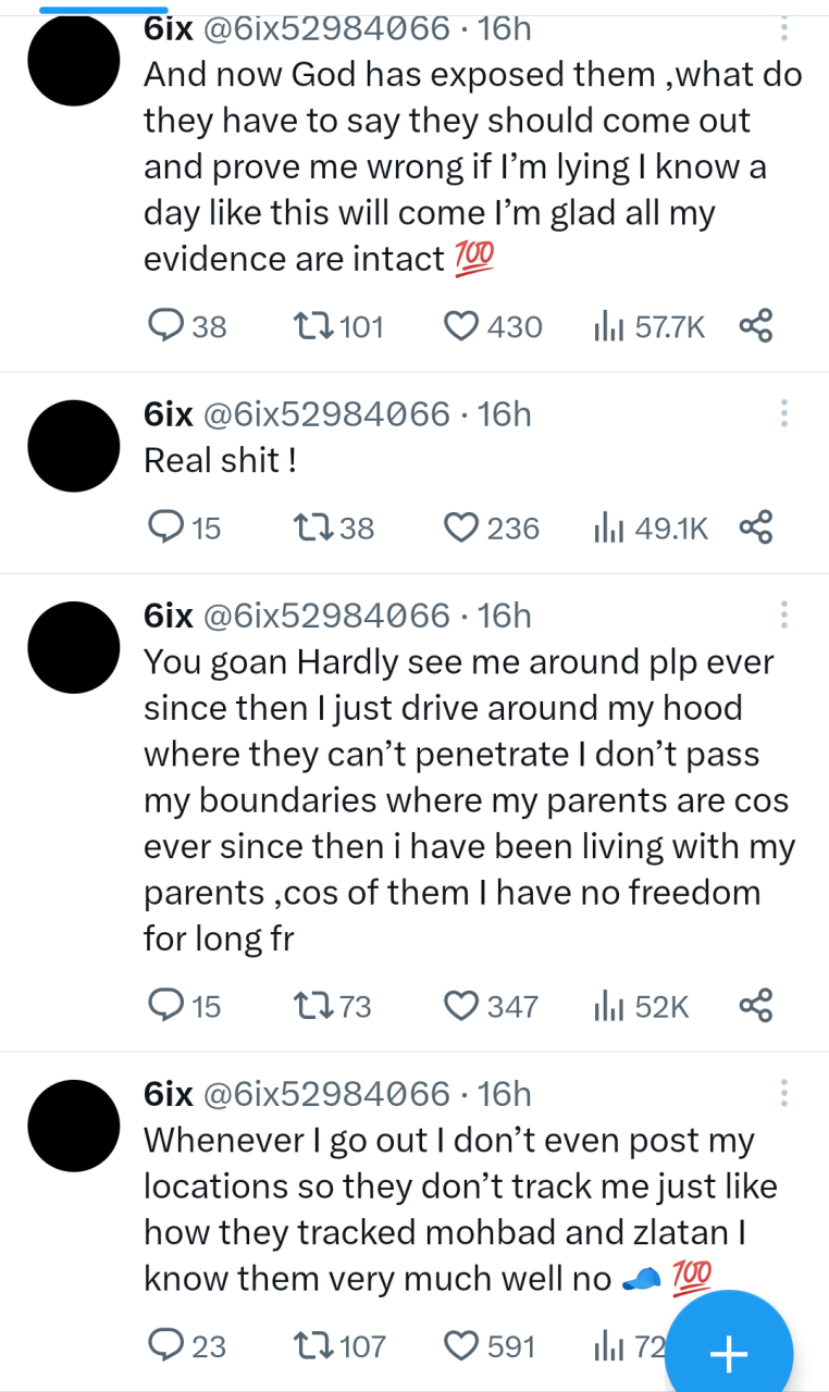 Old tweets emerge of former Marlian member, 6ix, alleging Naira Marley, Sam Larry and others attempted to drug and kill him