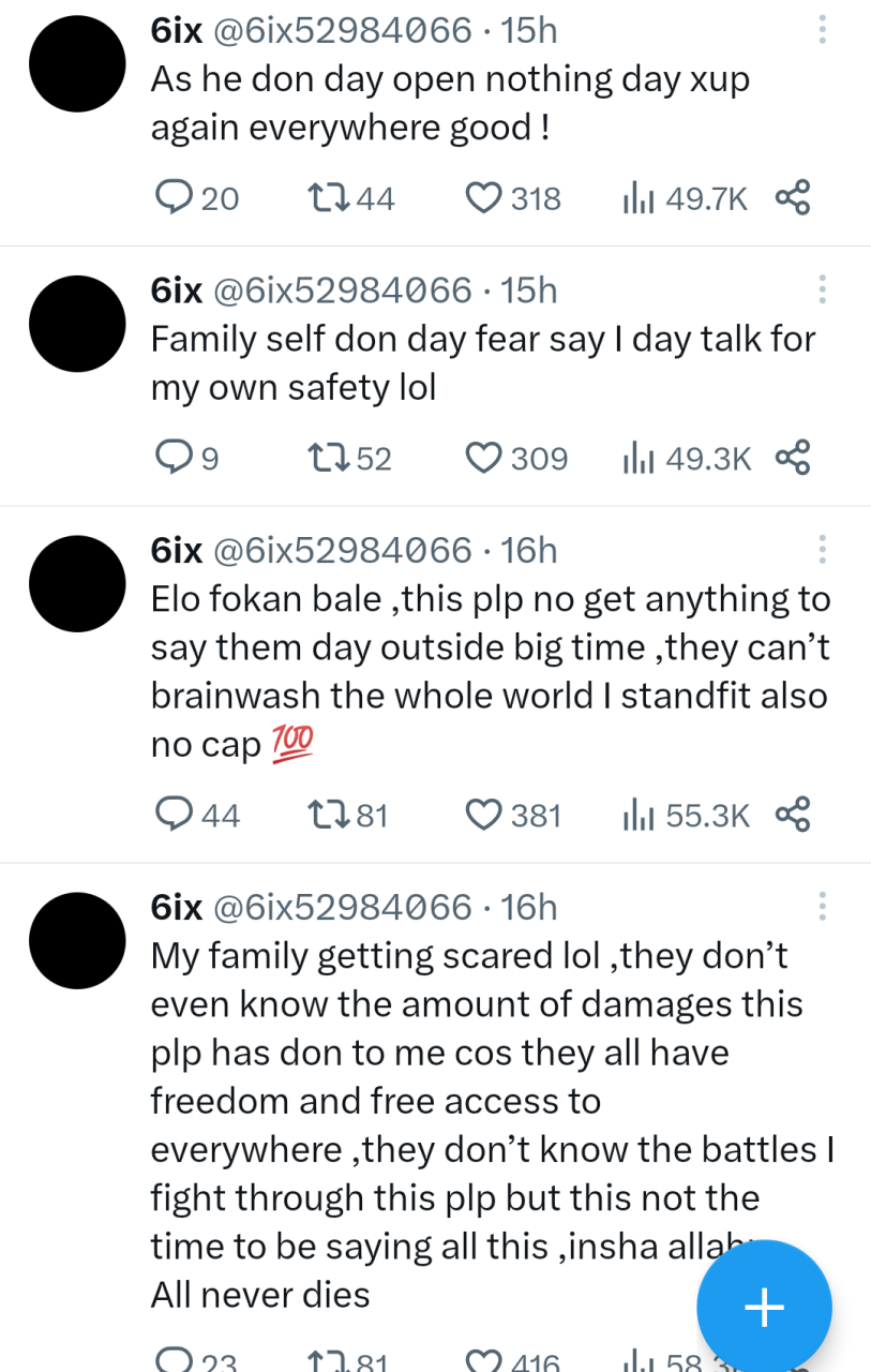 Old tweets emerge of former Marlian member, 6ix, alleging Naira Marley, Sam Larry and others attempted to drug and kill him