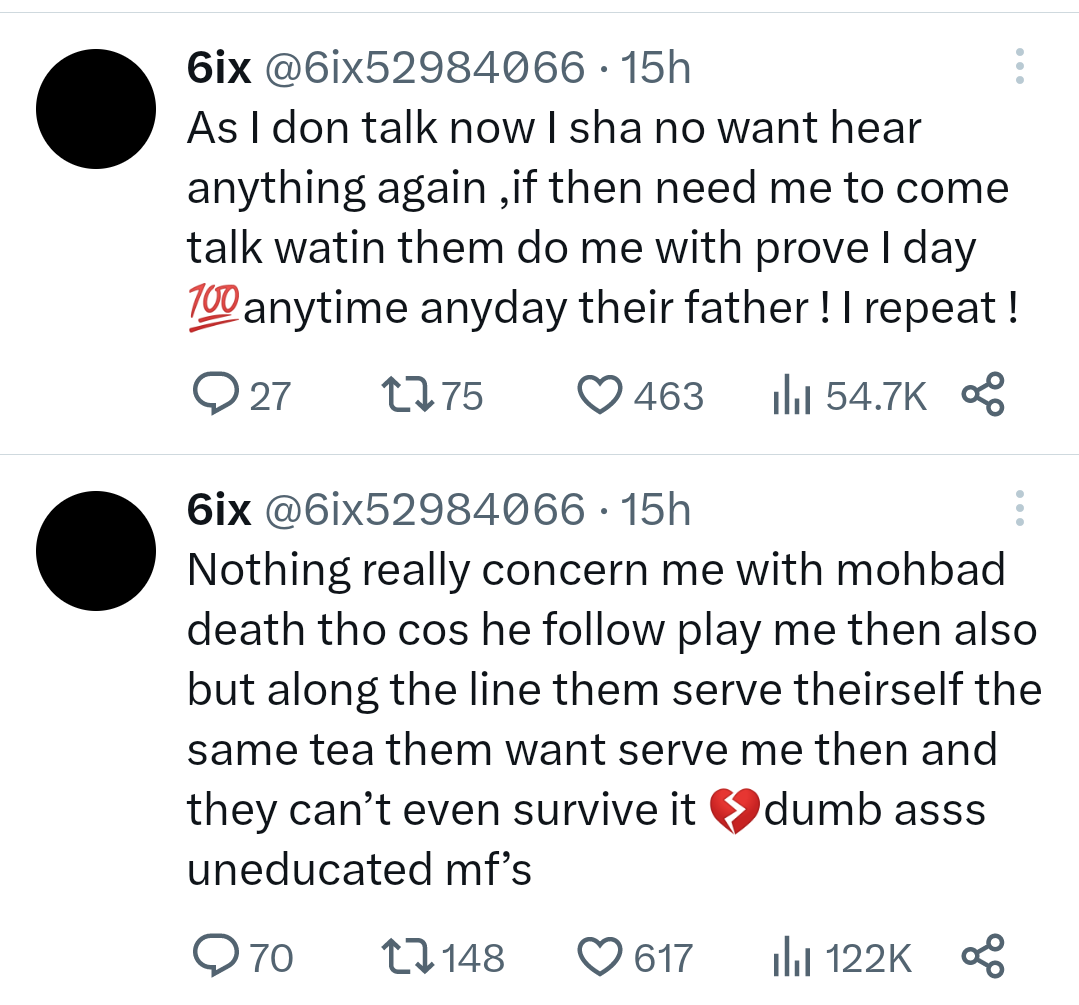 Old tweets emerge of former Marlian member, 6ix, alleging Naira Marley, Sam Larry and others attempted to drug and kill him