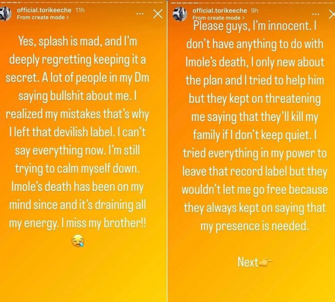 I left Marlians label after hearing of their plans to execute Mohbad during his concert - New IG account claiming to be Naira Marley