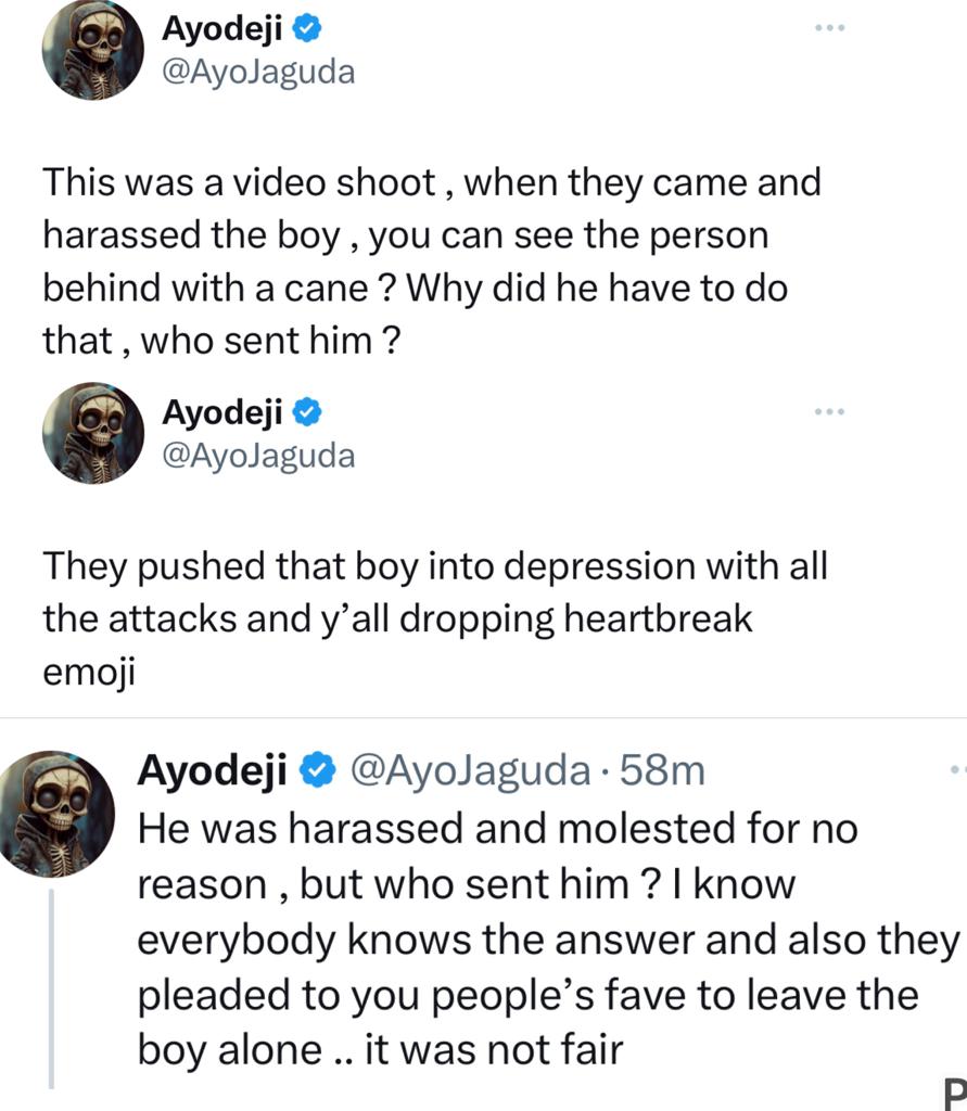 ?Naira Marley can?t say he wasn?t complicit? - Writer Ayo Jaguda speaks on Mohbad?s death; shares video of when the late singer waa harassed on a music set with Zlatan in July