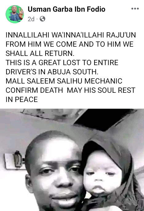 Mechanic shot dead by unknown assailants after he was invited to repair vehicle in Abuja