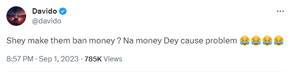 Money causes problems - Singer Davido says