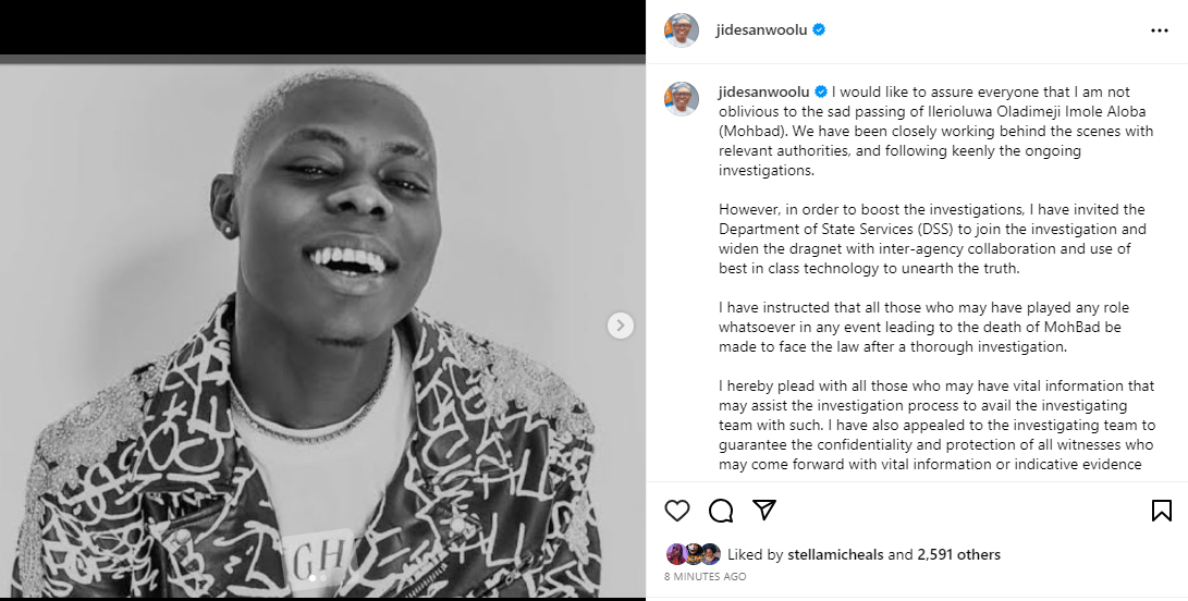 Gov Sanwo-Olu mourns Mohbad, invites DSS to join in probe of singer?s d�ath