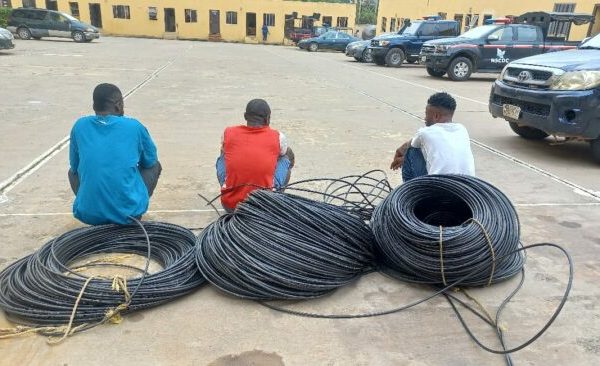 NSCDC arrests 3 suspected cable thieves in Abuja