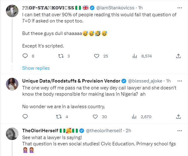 Nigerians react to trending video of BBNaija All Stars Housemates woefully failing basic education questions during a quiz