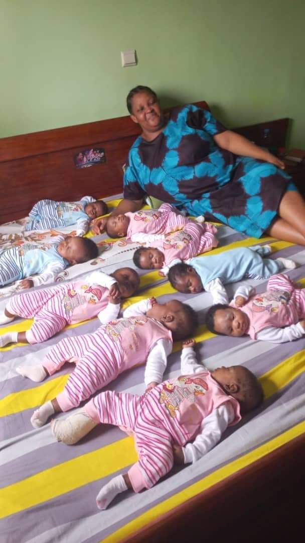 Anambra woman becomes viral sensation after welcoming nonuplets