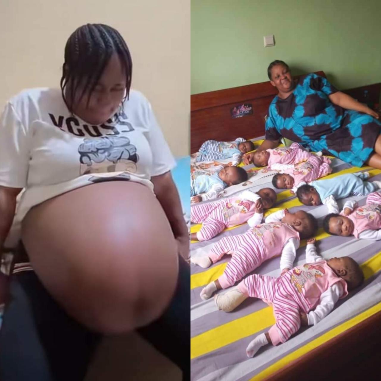 Anambra woman becomes viral sensation after welcoming nonuplets