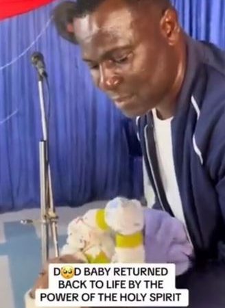 Mixed Reactions As Nigerian Pastor Raise Baby From The Dead