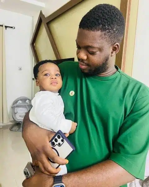 No DNA Needed – Social Media Users React to Striking Resemblance Between Cute Abiola And His Son