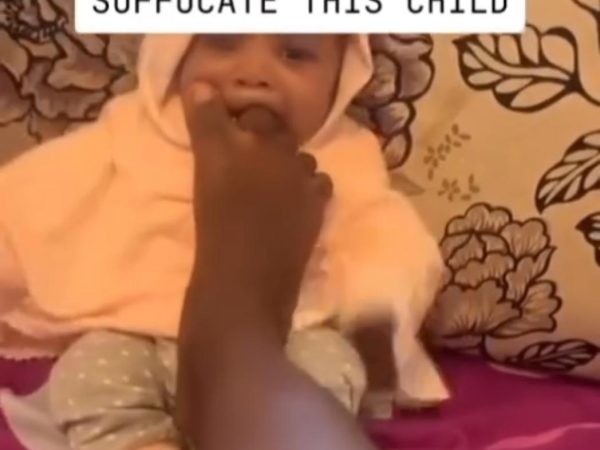 Young nanny caught putting her toe and tongue in a baby’s mouth while filming it (video)