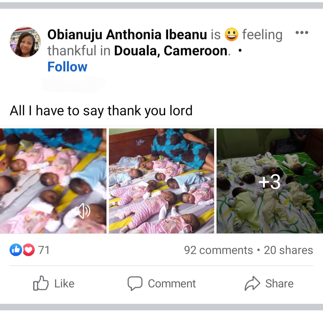 Anambra woman becomes viral sensation after welcoming nonuplets