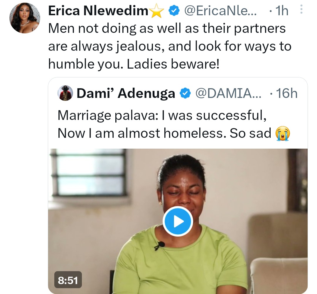 Erica Nlewedim and Kim Oprah warn women to avoid poorer men after businesswoman Patra Idehen was fleeced and abandoned by her husband
