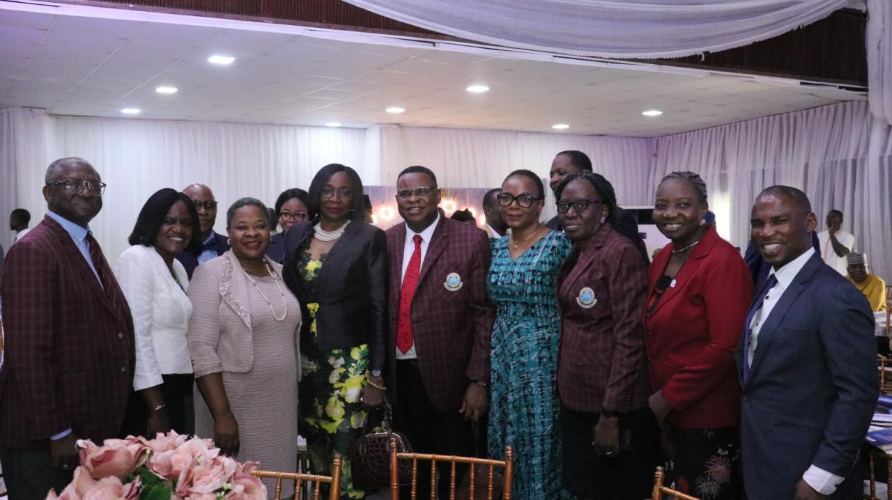 UNILAG VC, Ogunsola, and members of the management of UNILAG at the event