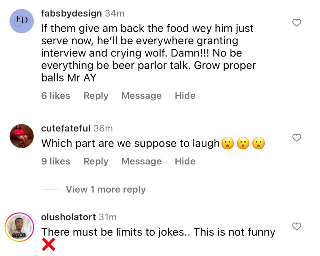 Small pr??k Davido was getting girls pregnant, something that took me 13 years to do - Comedian AY Makun (video)