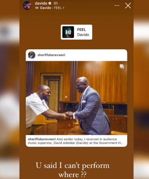 Warri show: I informed the organizers months ago that I will not make it but they continued to promote the show using my name - Davido says as he continues to slam Amaju Pinnick.