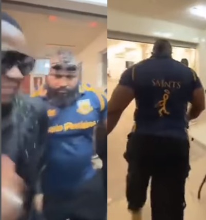 Trending video of singer Kizz Daniel and his bouncer