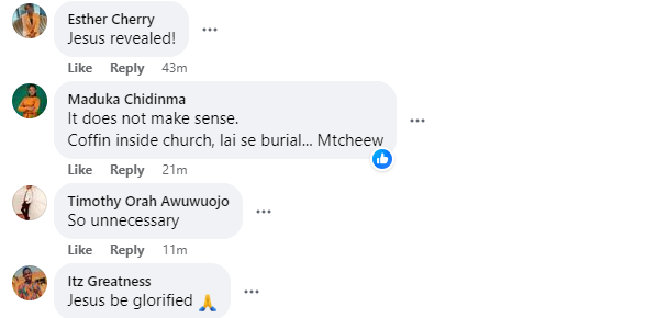 Nigerian gospel artiste causes a stir after arriving at church in a casket to preach about 
