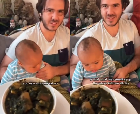 “What is this mess?” Caucasian man says as he rejects his Nigerian wife’s local dish