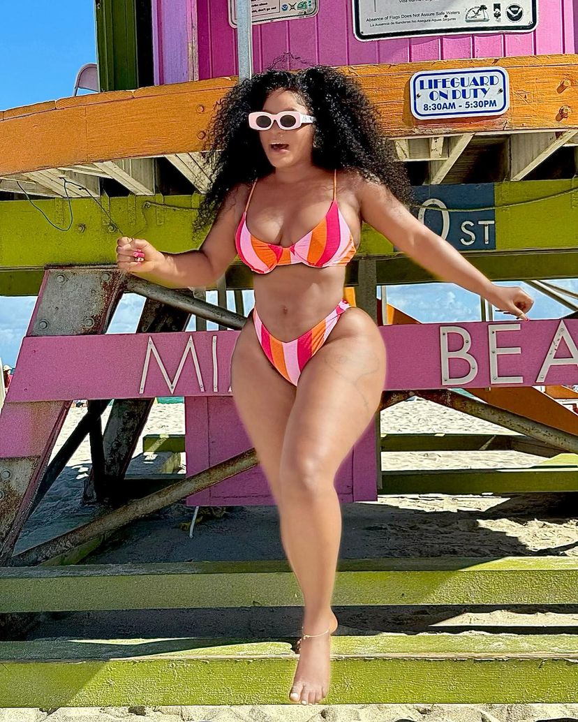 Destiny Etiko shares hot bikini photos
