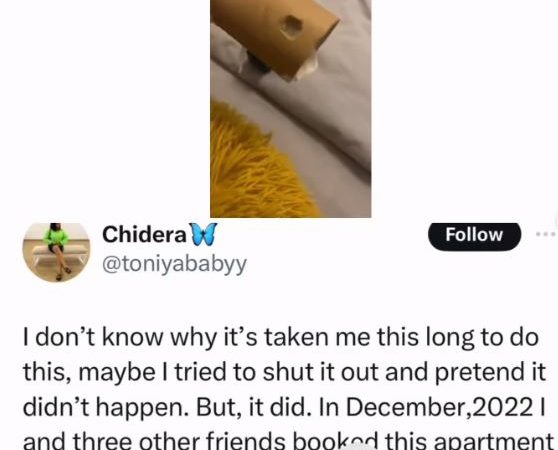 Nigerian Lady Calls Out A Short Let Apartment For Allegedly Hiding A Camera In Its Bathroom