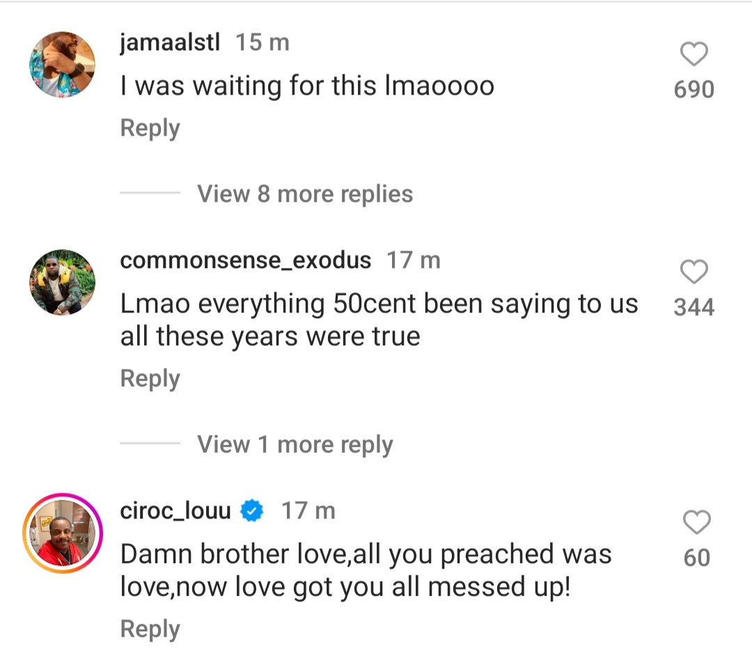 50 Cent mocks Diddy after he was accused of r@pe and physical abuse
