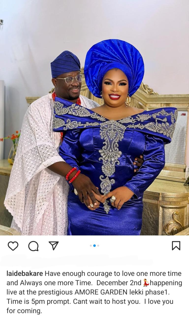 Actress Laide Bakare set to marry for the third time