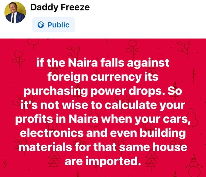 Is a house in Nigeria really an investment? - Daddy Freeze asks