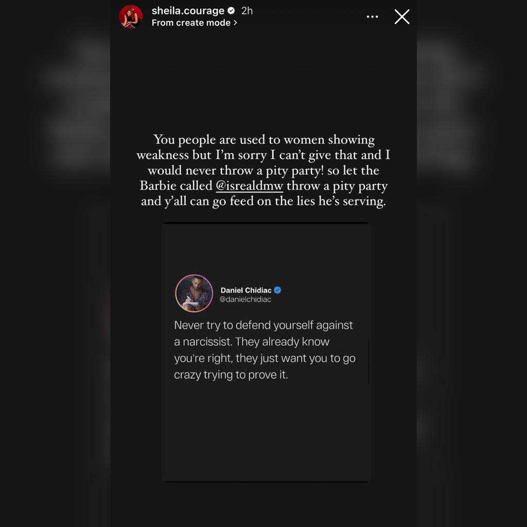 He didn?t want to be productive and when I tried to encourage him, he would say ?them no dey control Edo man?- Isreal DMW?s estranged wife, Sheila, speaks on why their marriage packed up