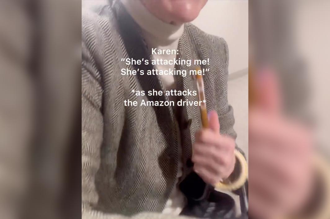 Shocking moment Black female Amazon driver is attacked by rich white women as she delivered a package  (video)