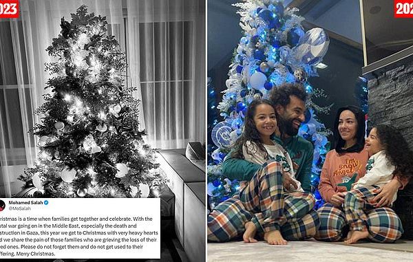 Liverpool star, Mohamed Salah faces backlash from Muslim fans after posting a photo of a Christmas tree