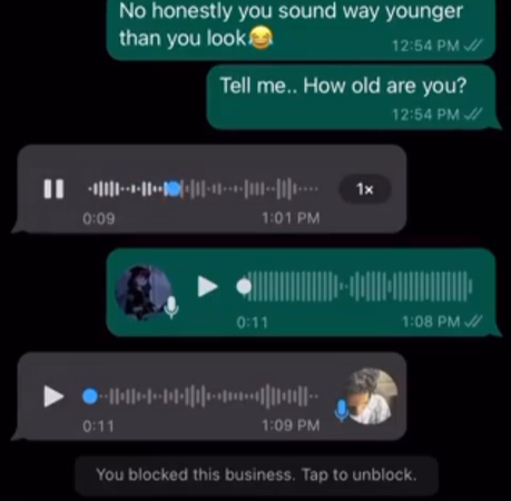 Nigerian lady shares voicenote from a 14-year-old girl trying to snatch her boyfriend