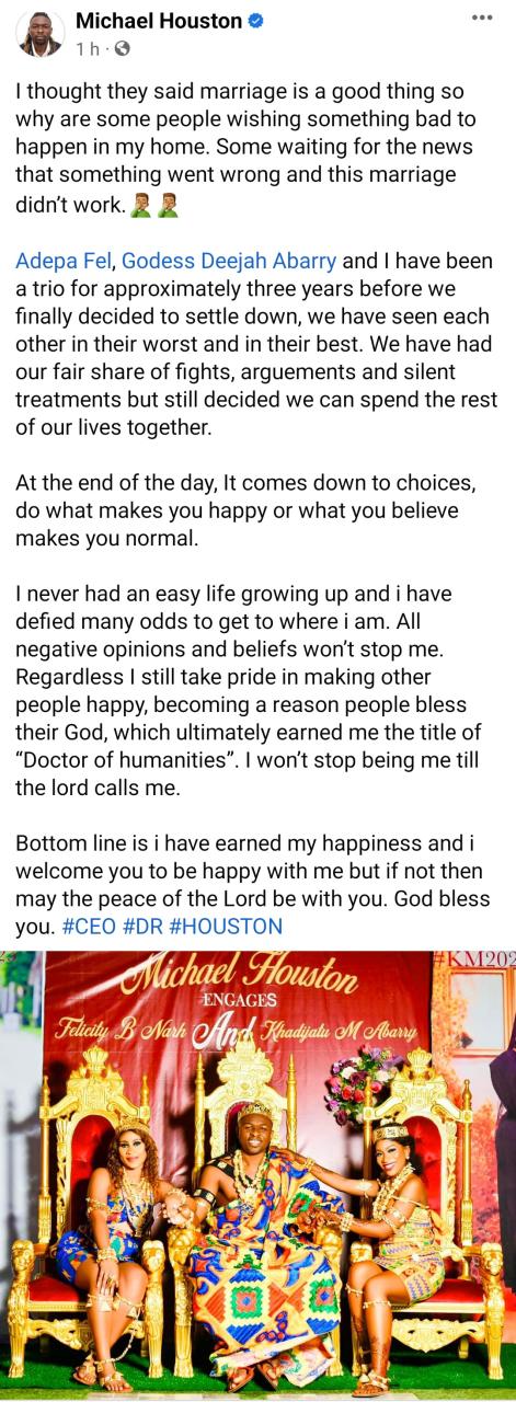 Social media influencer marries two women on the same day despite allegedly having 3 baby mamas