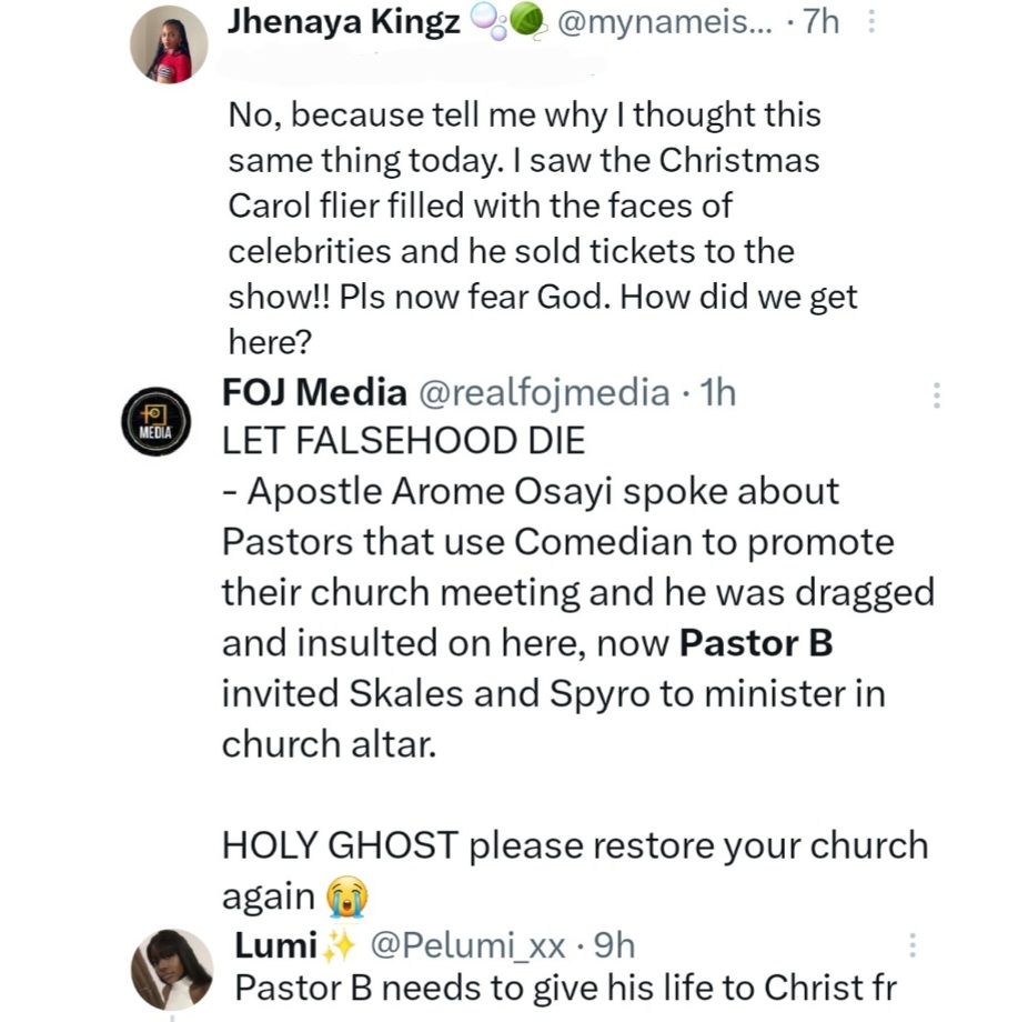 Pastor Bolaji of Harvesters Church (HICC) receives heat for allowing Spyro to perform at Church