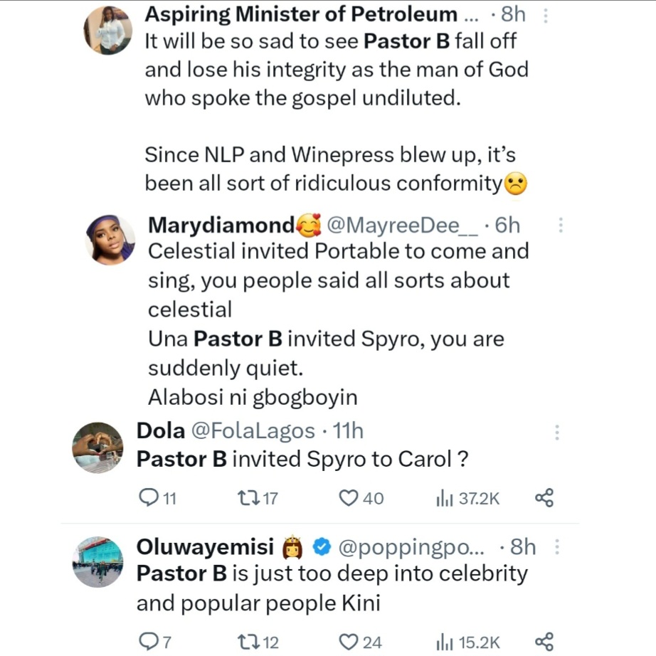 Pastor Bolaji of Harvesters Church (HICC) receives heat for allowing Spyro to perform at Church