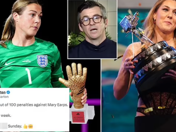 I’ll score 100 out of 100 penalties against her – Footballer Joey Barton slams organizers for giving women’s goalkeeper Mary Earps BBC Sports Personality of the Year award