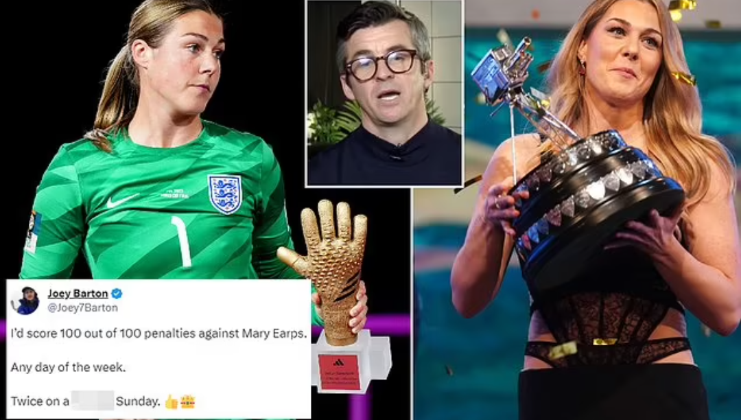 I’ll score 100 out of 100 penalties against her – Footballer Joey Barton slams organizers for giving women’s goalkeeper Mary Earps BBC Sports Personality of the Year award