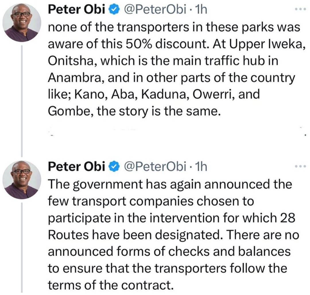 Demolition of houses for presidential fleet is inconsiderate project ? Peter Obi