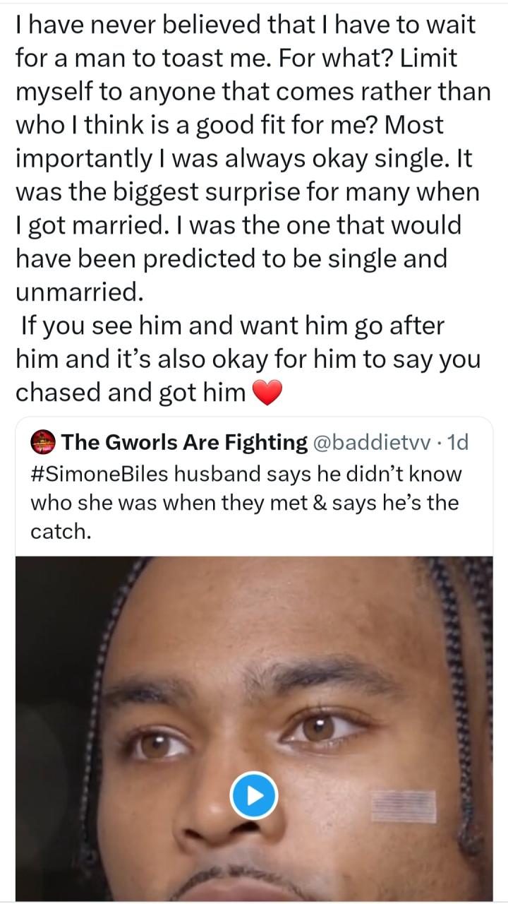 "I have never believed that I have to wait for a man to toast me," Aisha Yesufu says as she recounts how she asked her husband out