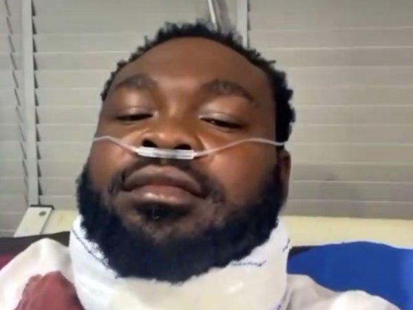 Movie director rushed to the hospital after he was allegedly shot at by a policeman in Ogun (video)