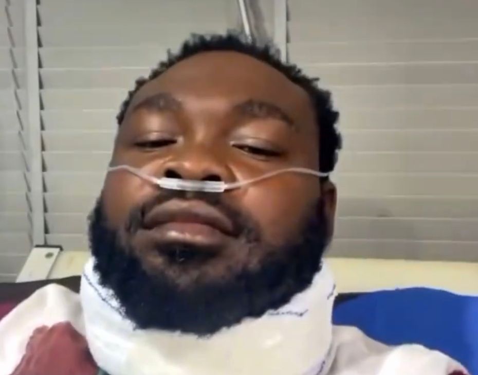 Movie director rushed to the hospital after he was allegedly shot at by a policeman in Ogun  (video)