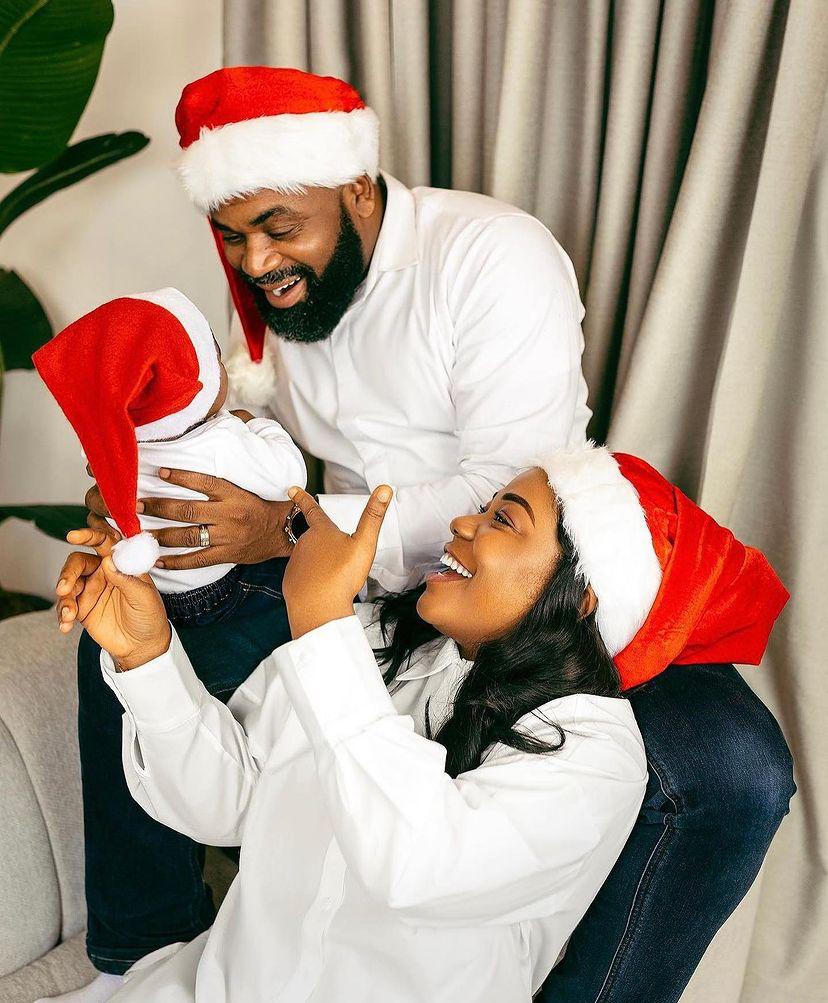 Nigerian celebrities and their Christmas photos